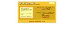 Desktop Screenshot of performers.net